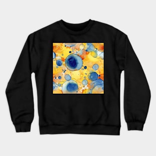 Abstract oil and water mix background Crewneck Sweatshirt